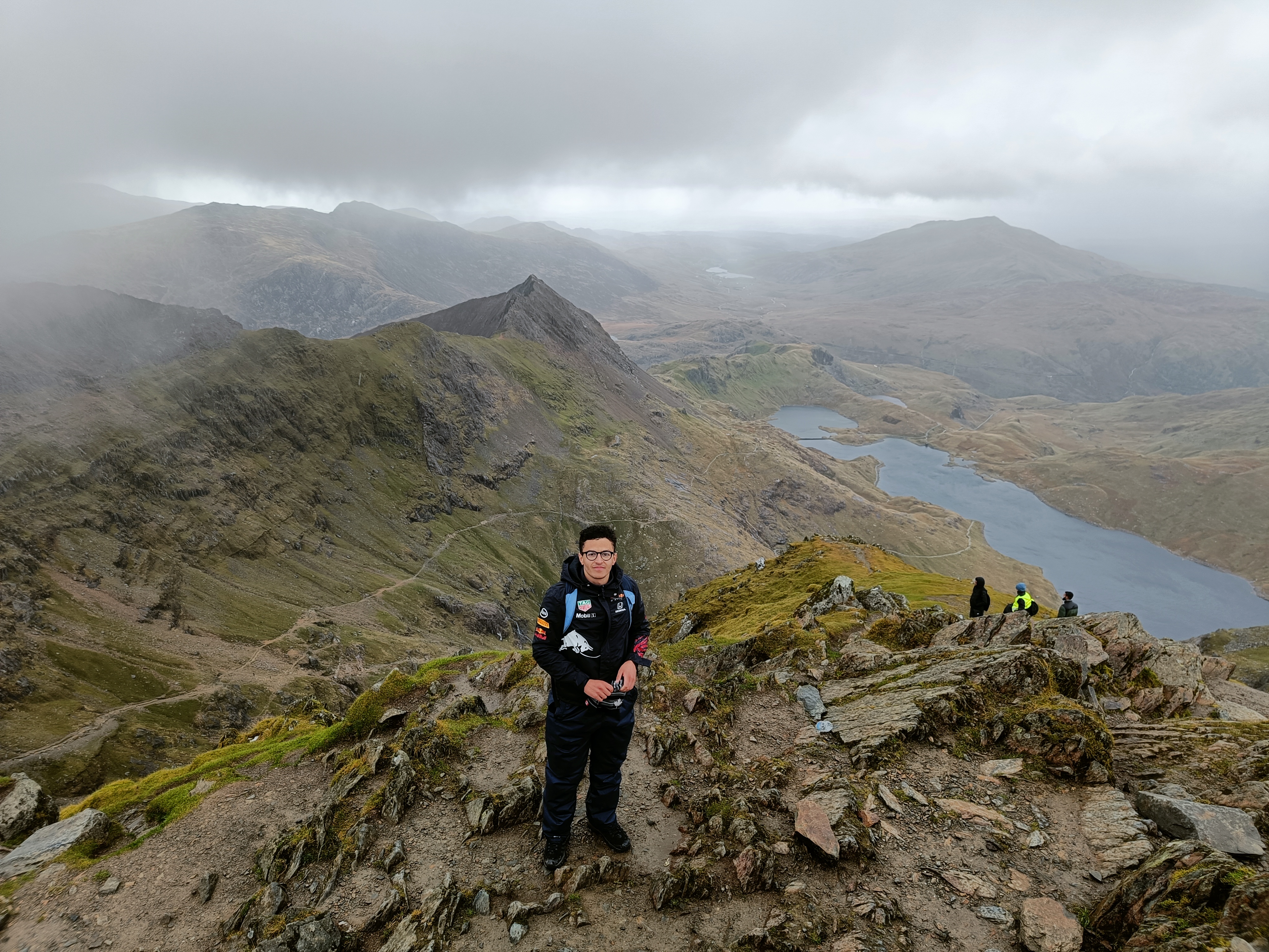 Rayyaan at the summit of Snowdon.  ​