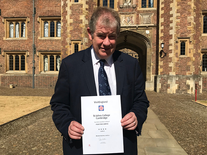 Bill Brogan with Visit England award