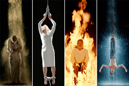 Martyrs (Earth, Air, Fire, Water) - Bill Viola