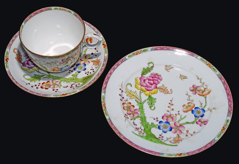 Cup, saucer and plate