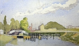 Watercolour of Cambridge