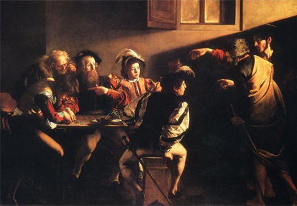 The Call of St Matthew - Caravaggio