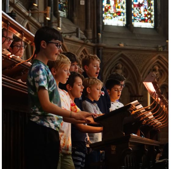 The Choir singing 