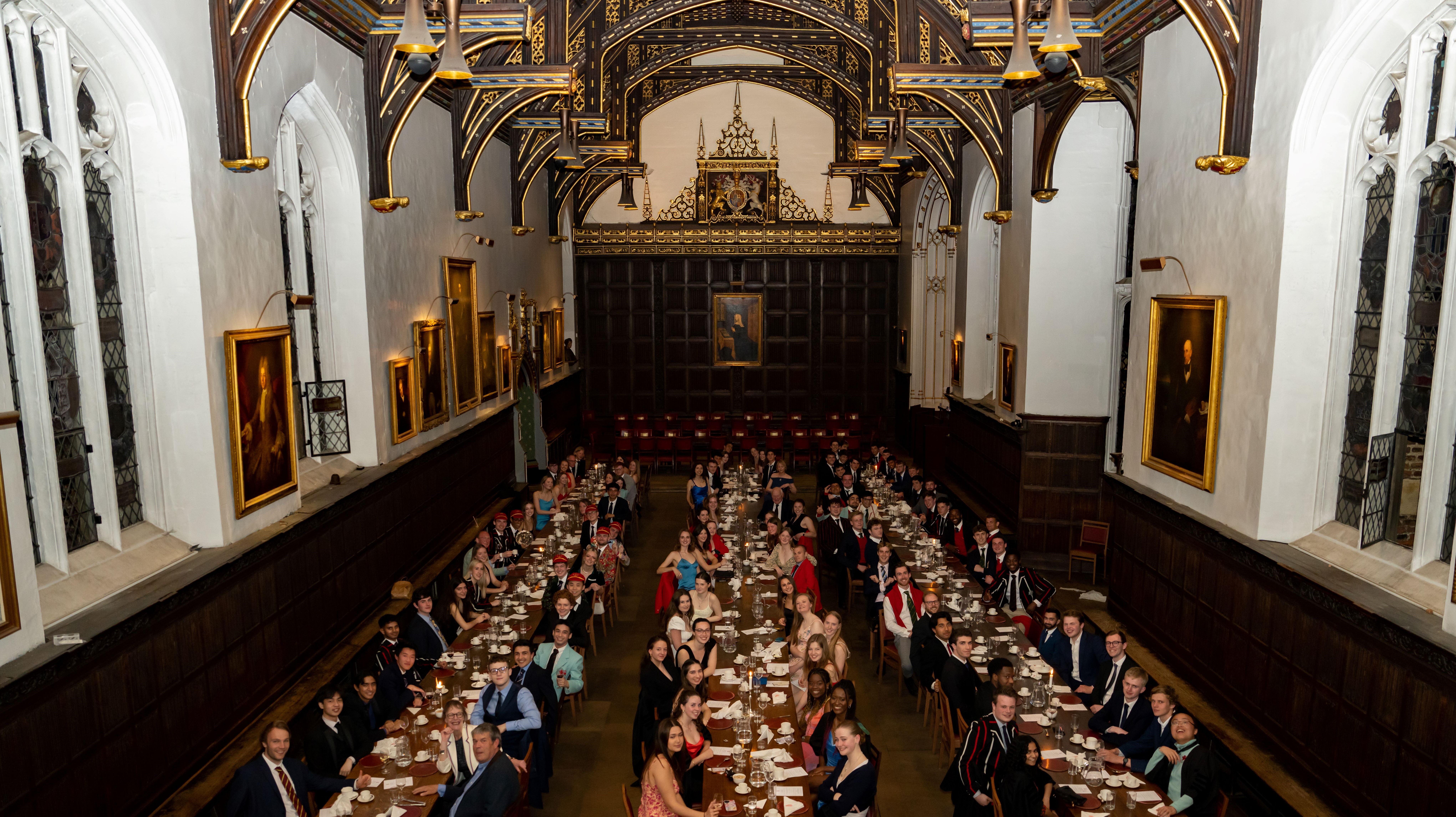 Colours dinner 2023 in the Hall