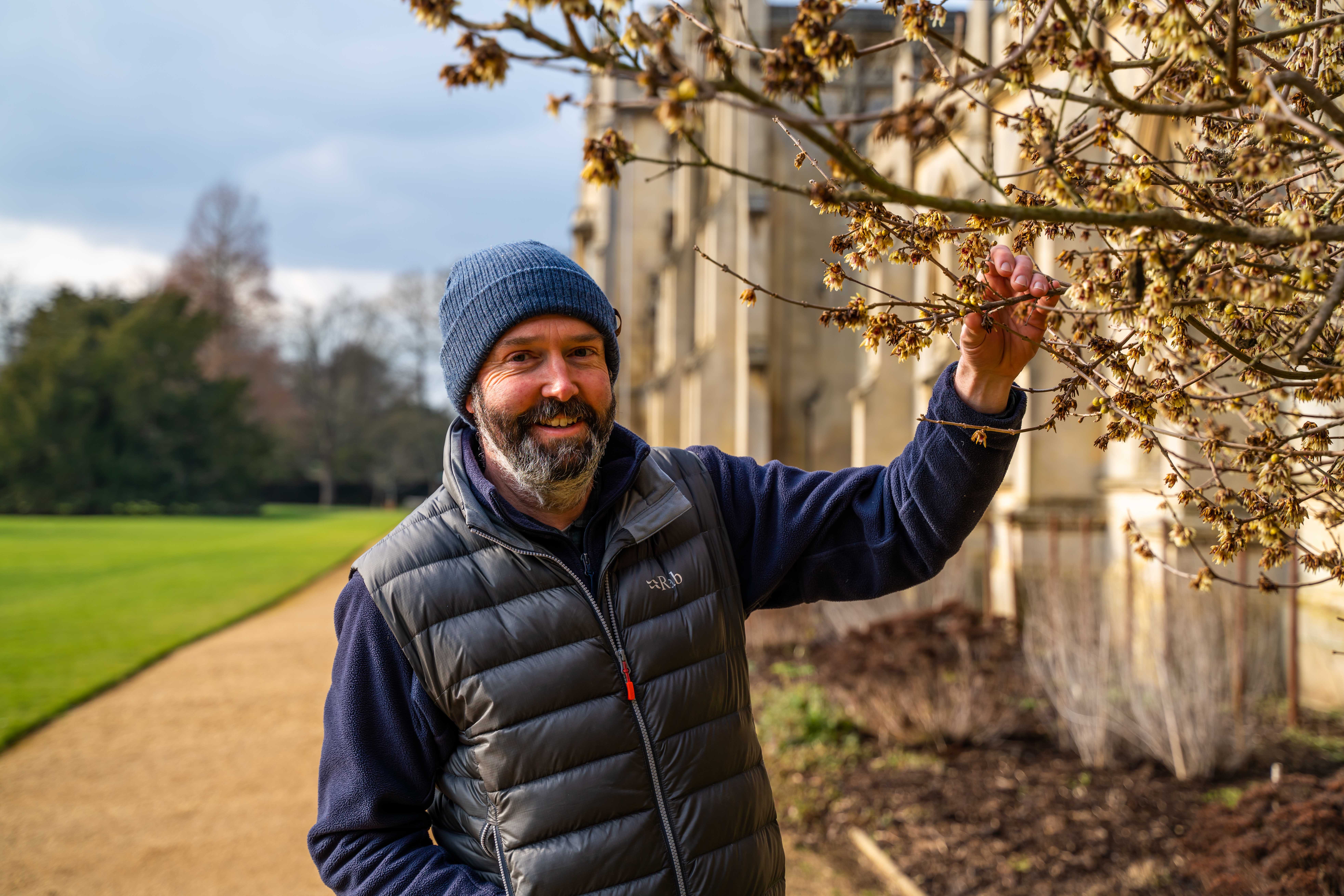 David Austrin with Wintersweet