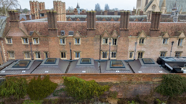 Overhead view of the College