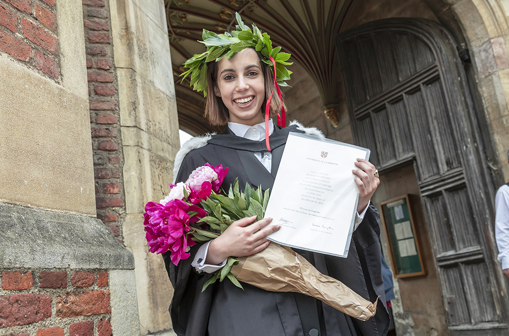 A graduate outside the Great Gate