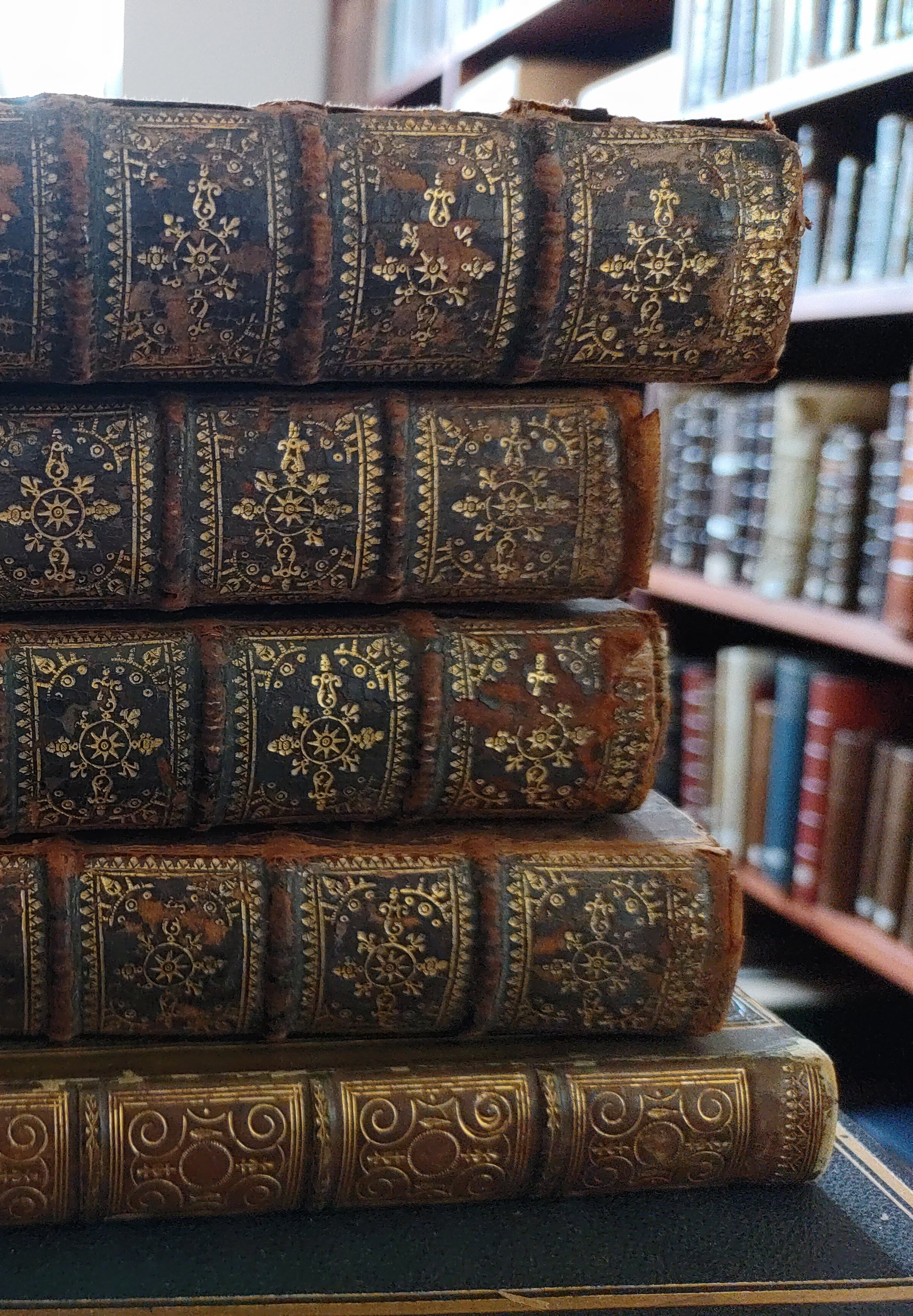 A stack of books.