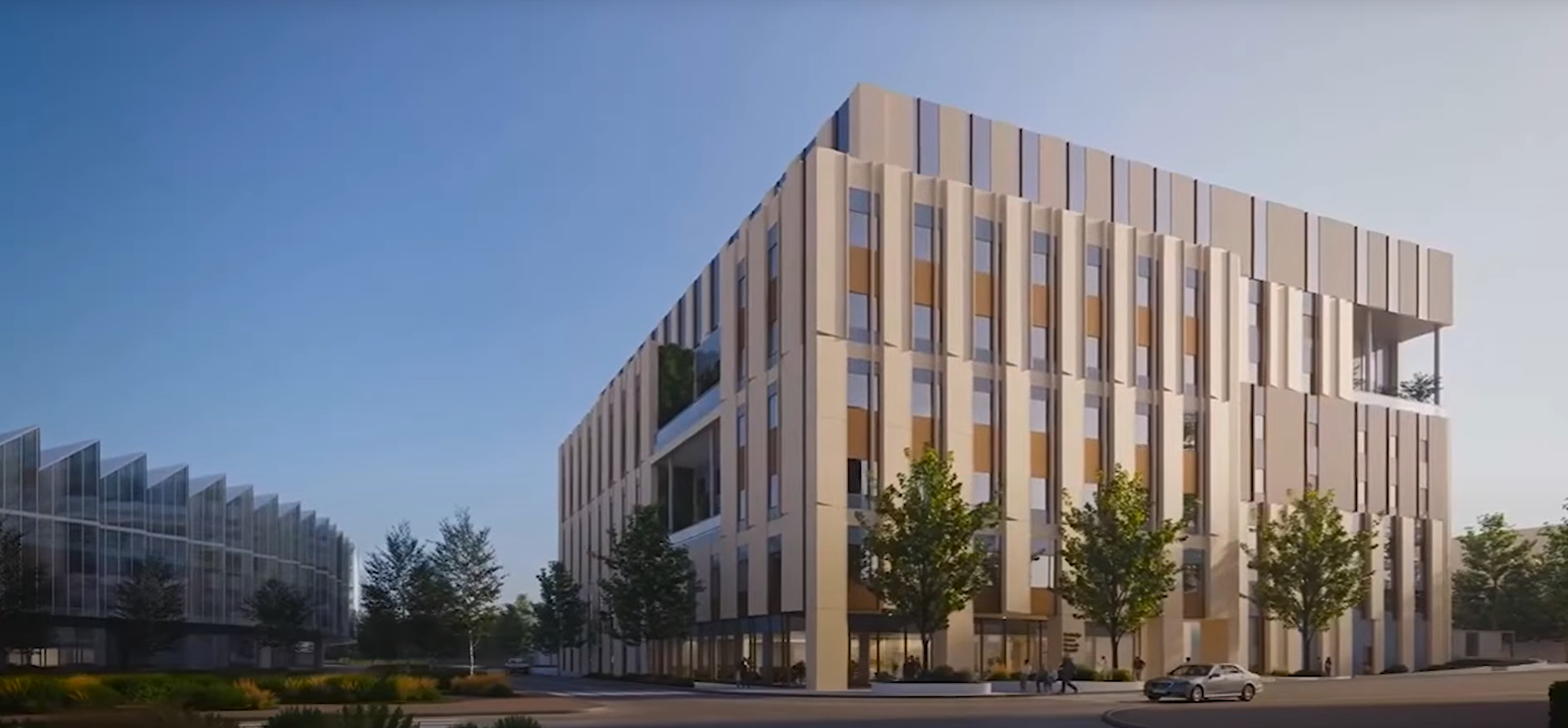 New cancer hospital architect drawing