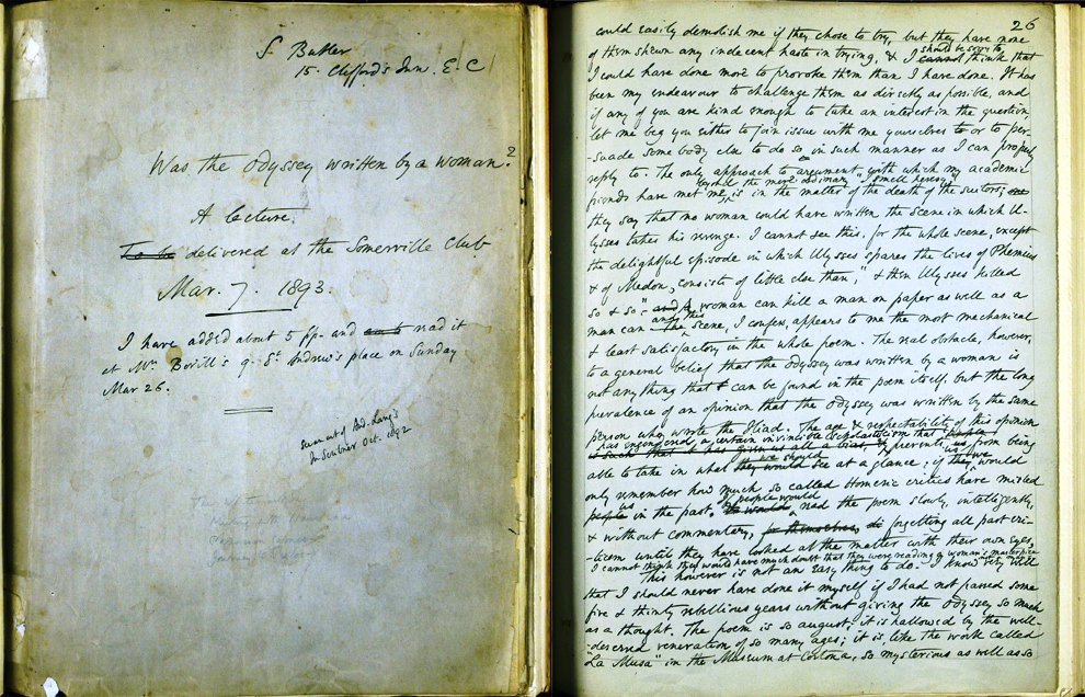 Autograph manuscript
