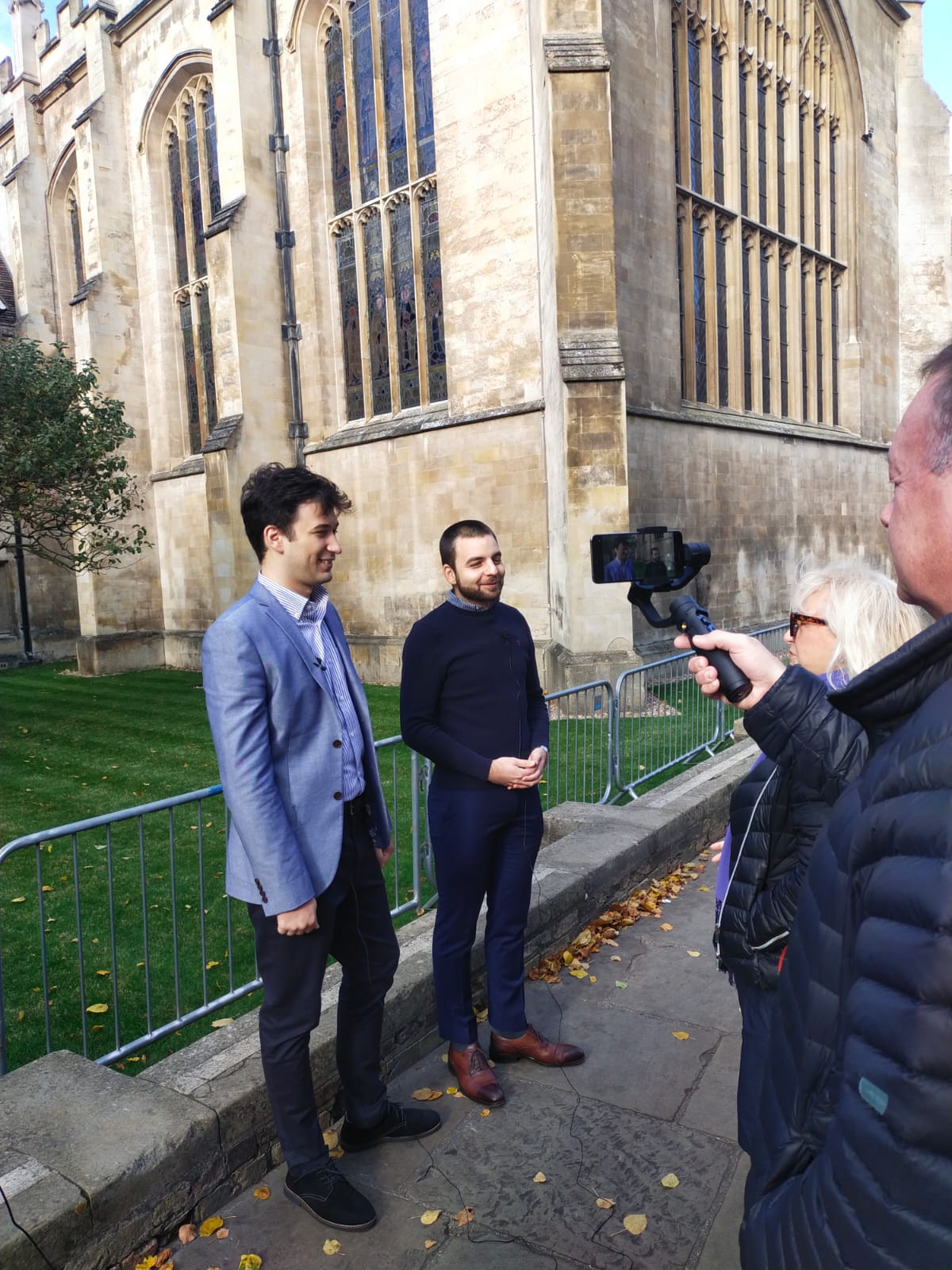 Filip and TV interviewer