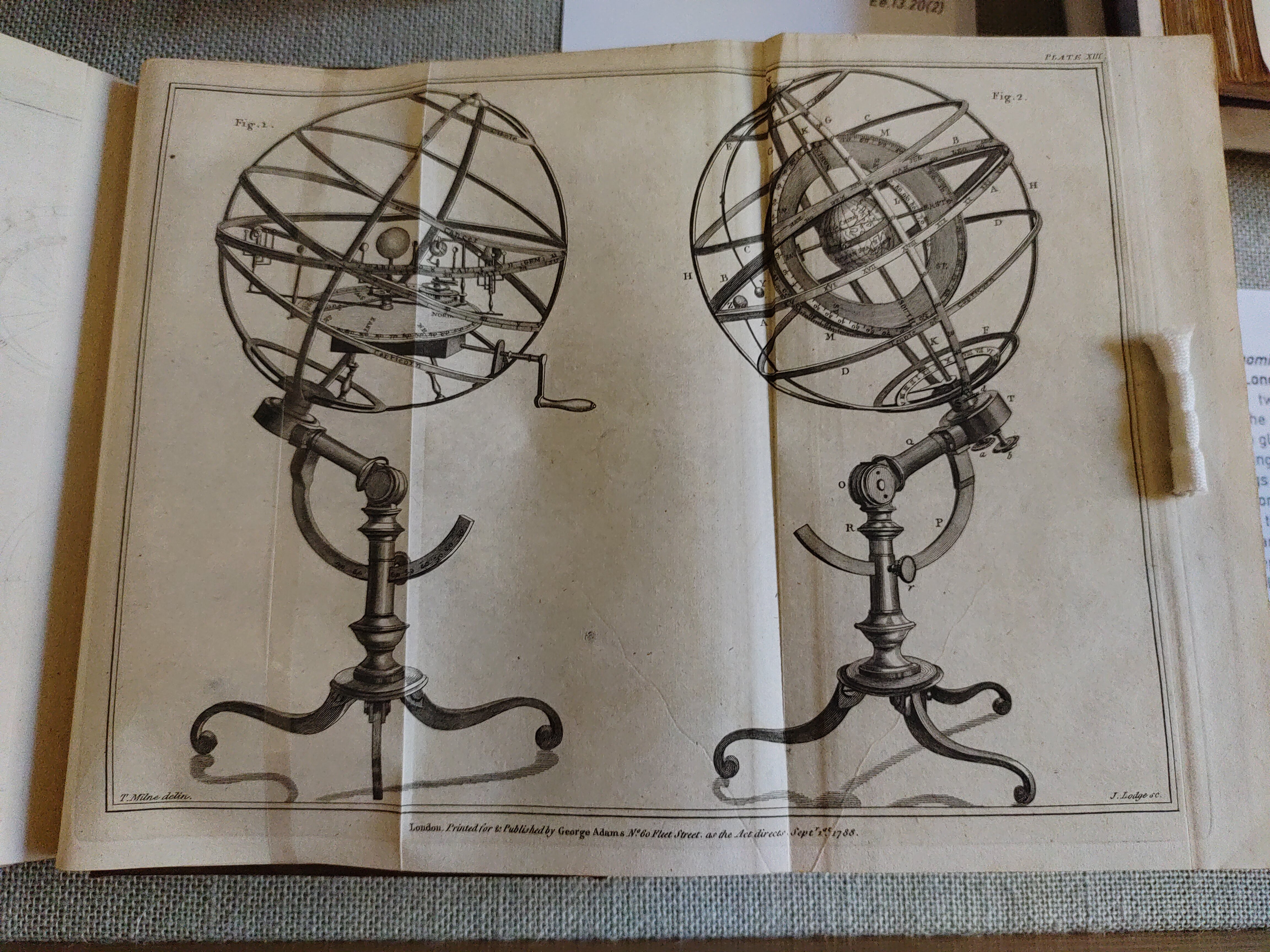 Armillary Spheres in George Adams’ Astronomical and geographical essays (London, 1789)