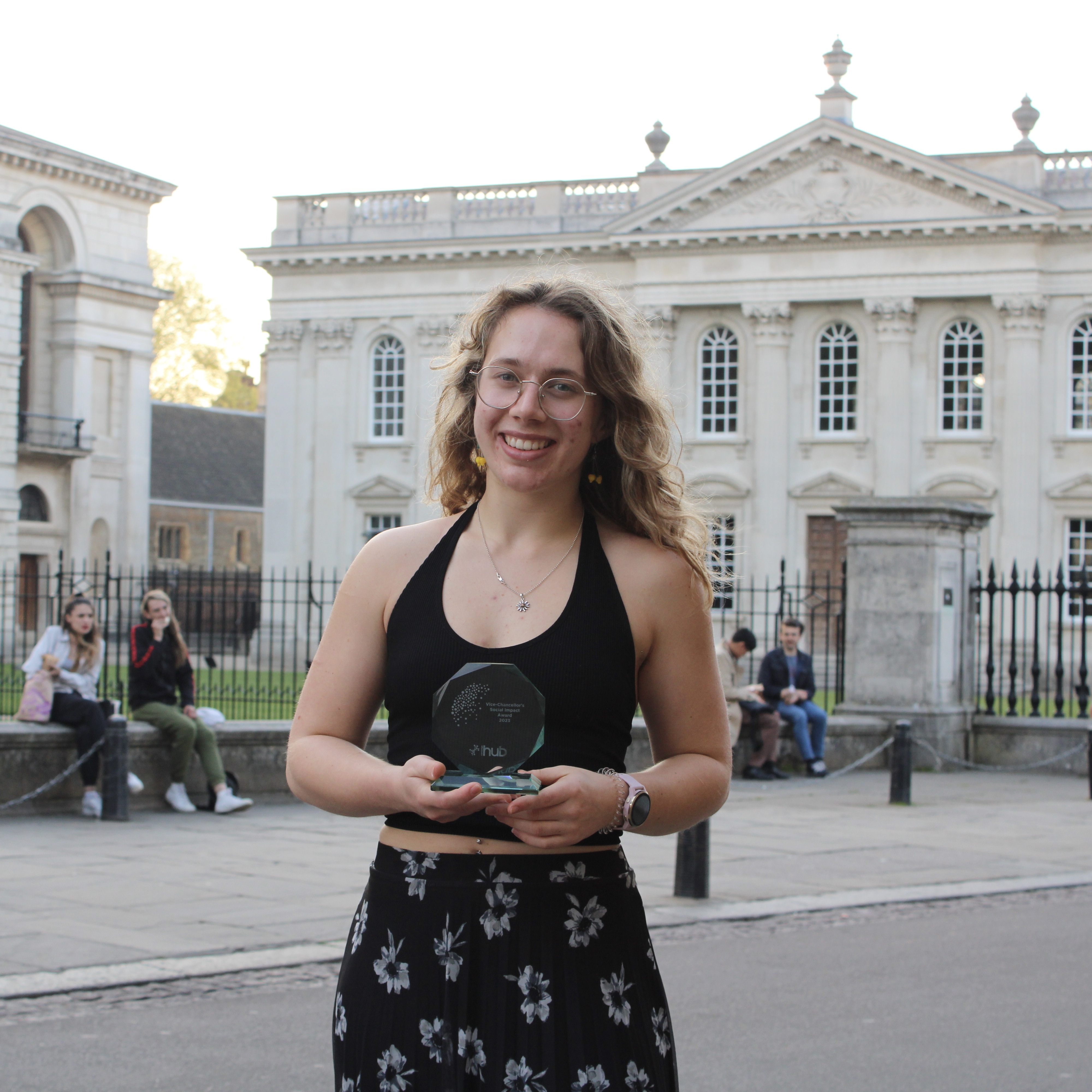 Imogen Arden-Jones with her award