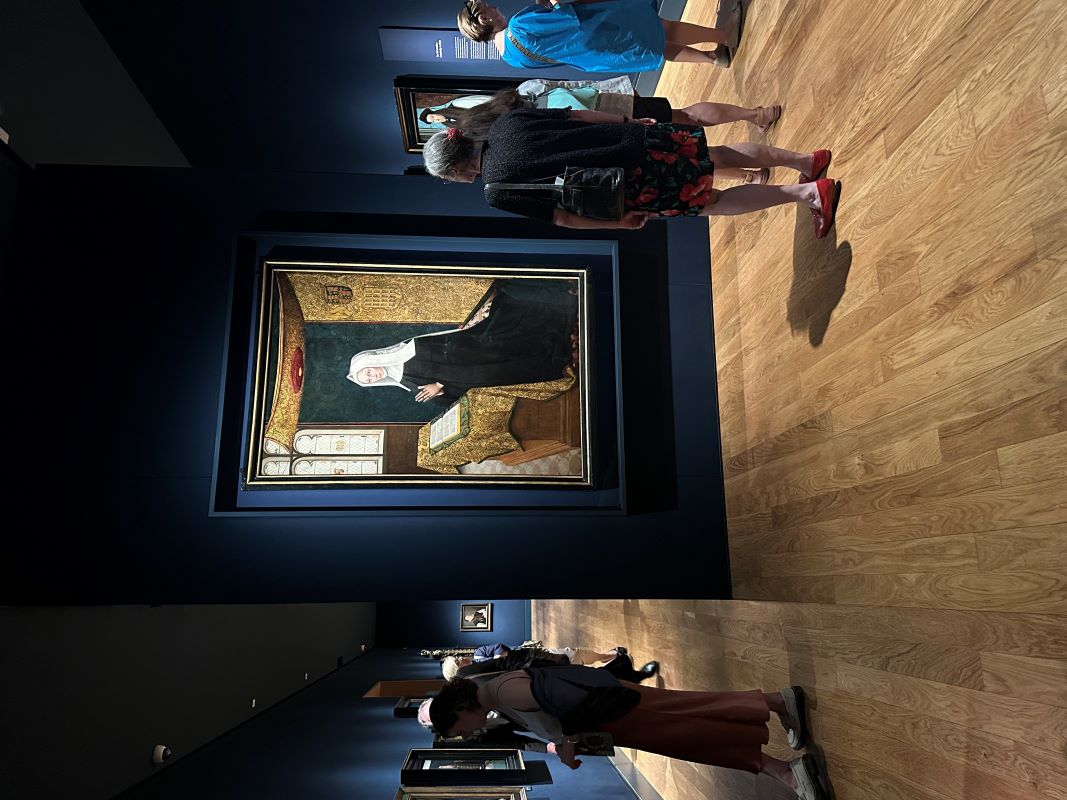 The portrait on display at the heart of the Tudor Gallery at the National Portrait Gallery Credit: Gareth Gardner for Nissen Richards Studio