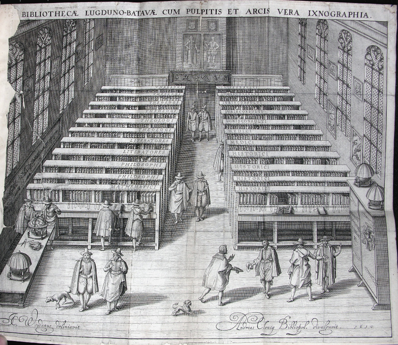 Library of the Leiden University, 1617.