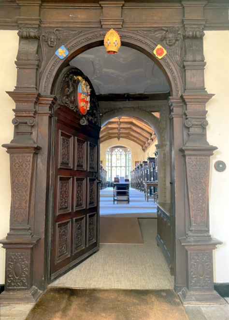 Original entrance to the Old Library.