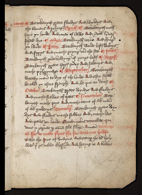 Folio from a book of medical recipes.