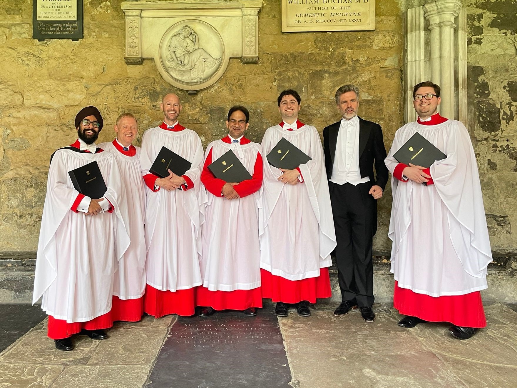 Andrew Nethsingha and musicians at the Coronation