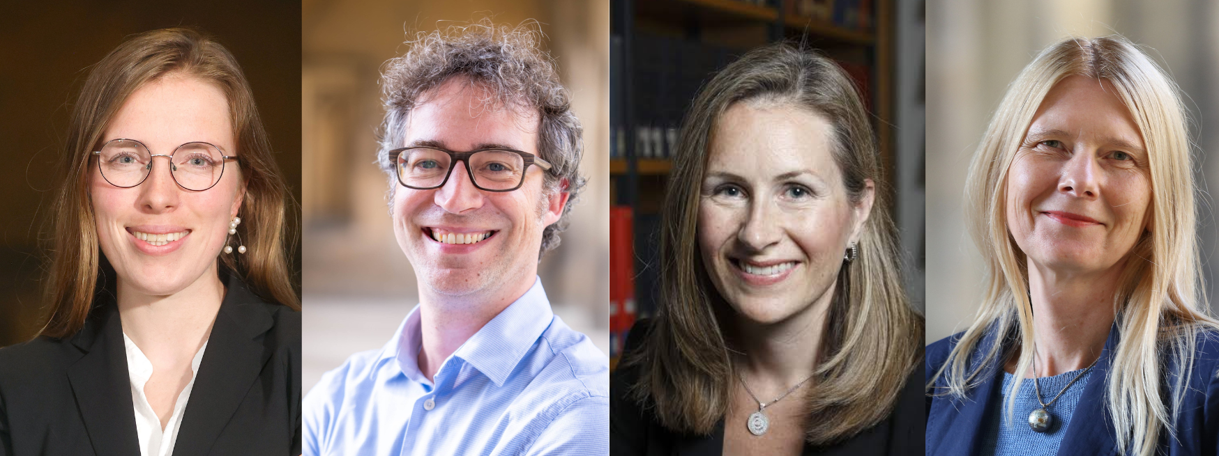 St John's Fellows (from left) Dr Amy Orben, Professor Michael De Volder, Professor Meredith Crowley and Professor Ulinka Rublack