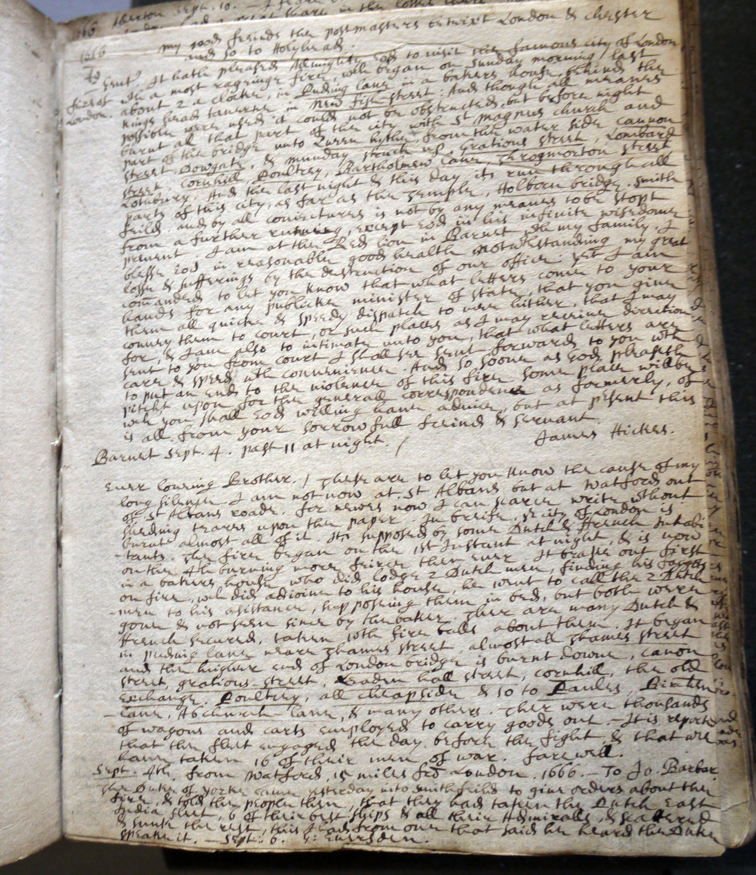 Henry Newcome's diary