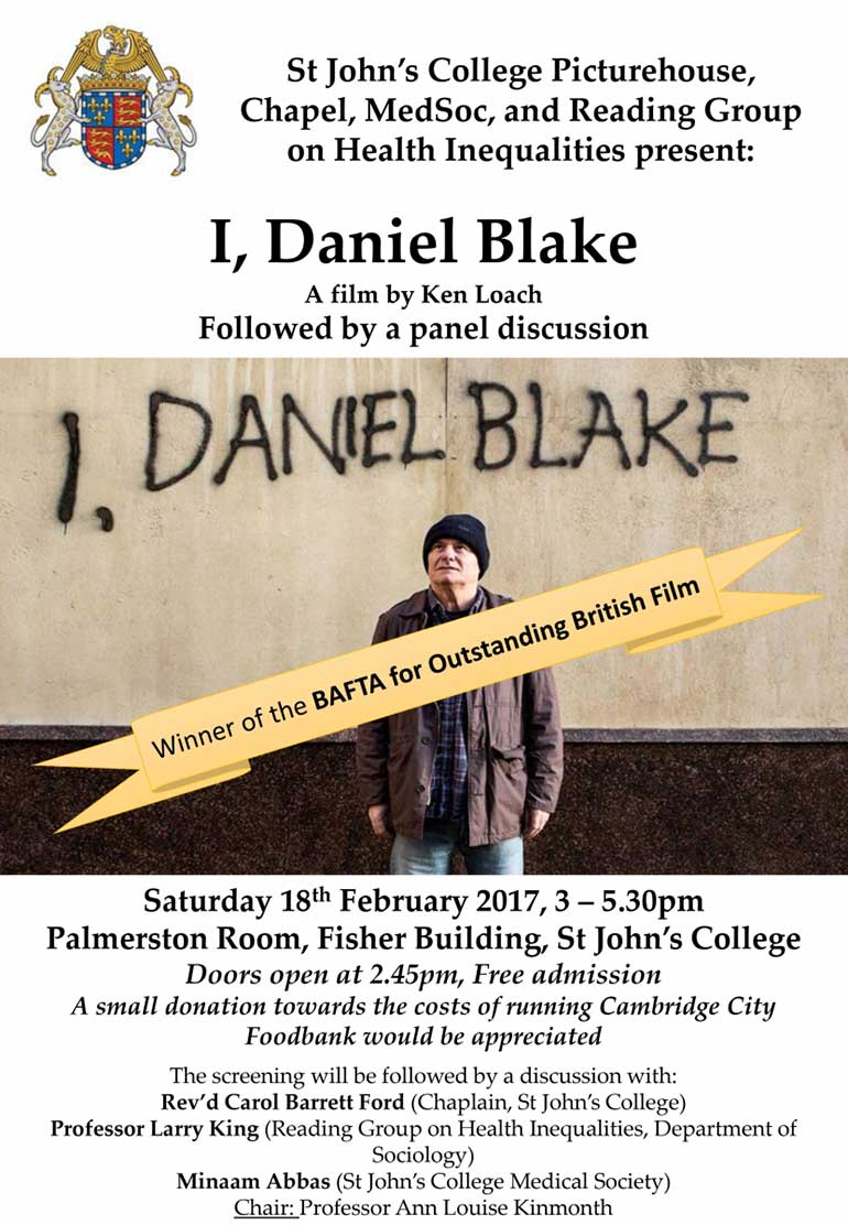 I Daniel Blake screening poster