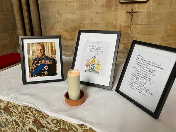A candlelit tribute in the Chapel at St John's