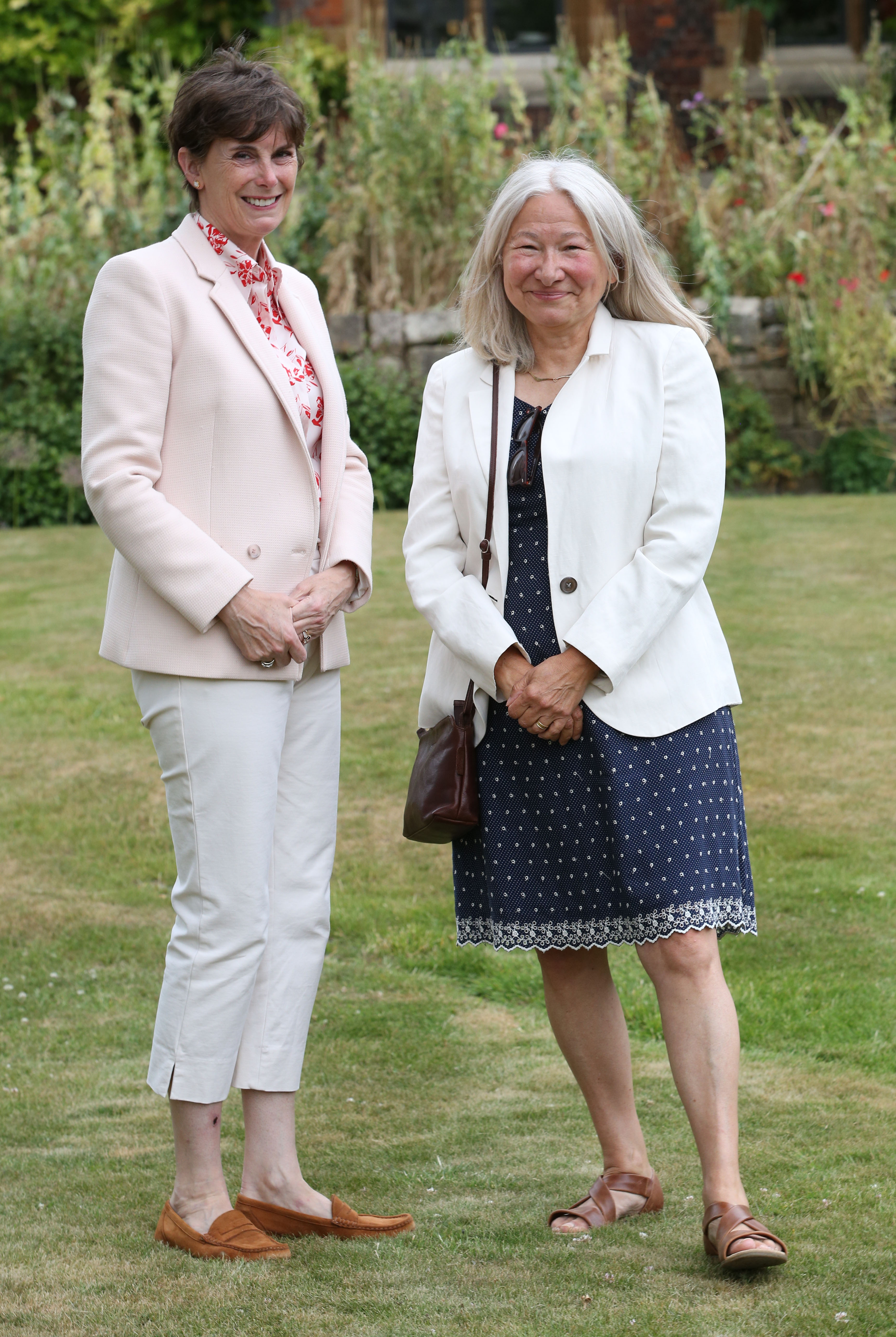 Heather Hancock, the Master, with Dr Mary Short