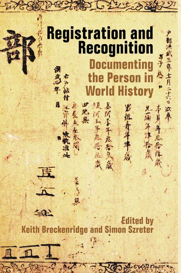 Registration and recognition - Simon Szreter