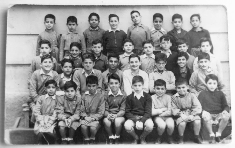 Ricky with his classmates in Alexandria