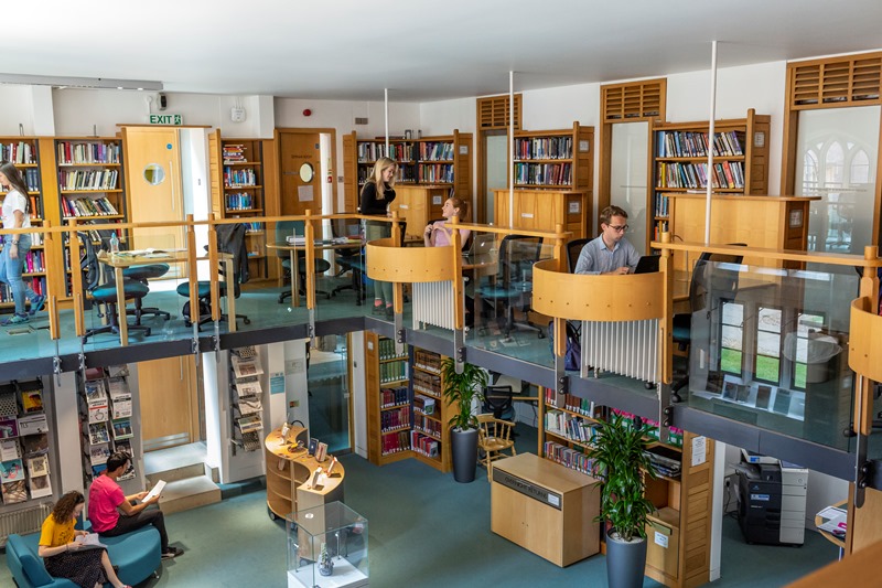 The Working Library interior