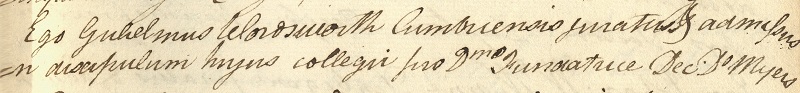 Wordsworth entry detail
