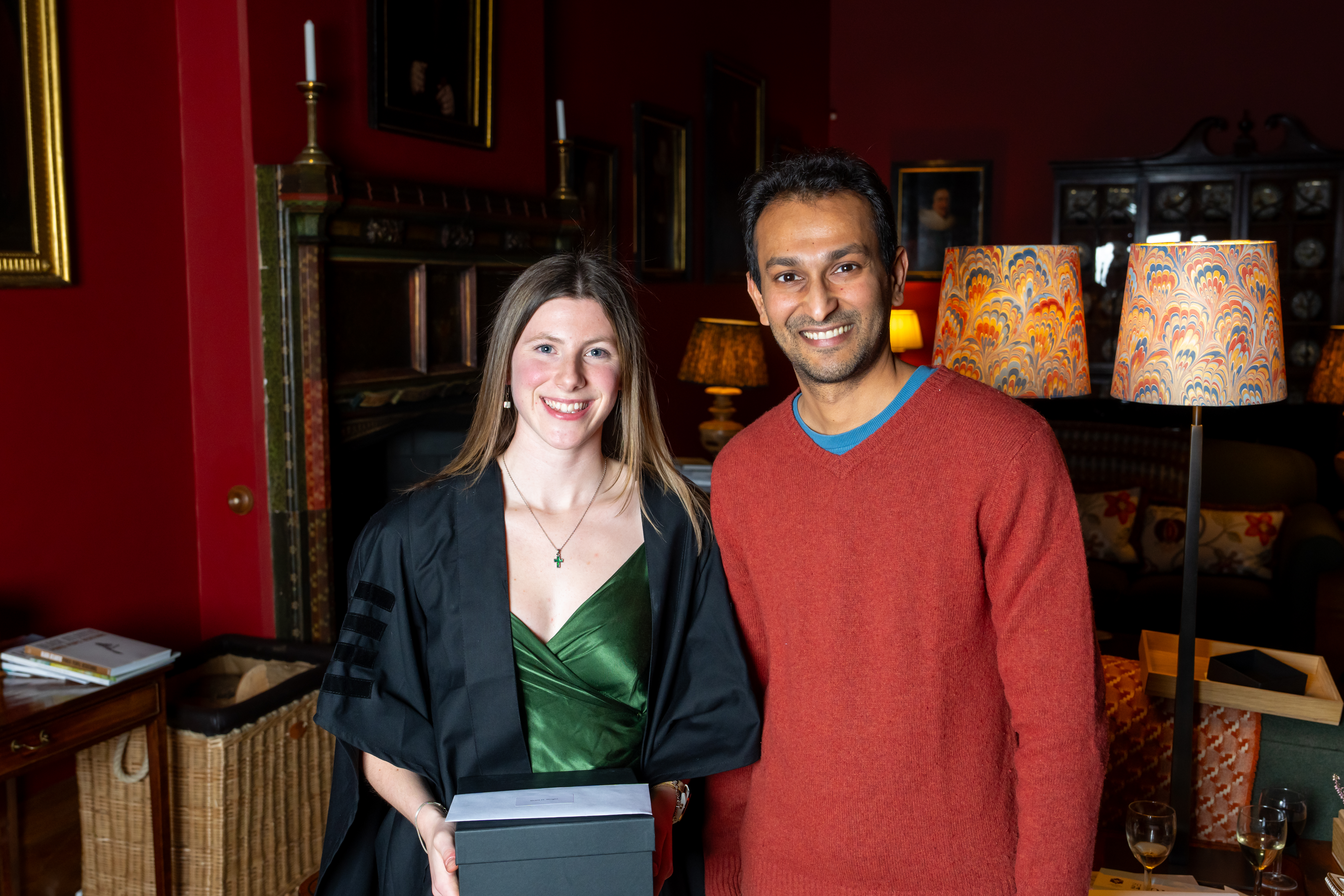 Shani Wright with Dr Darshil Shah