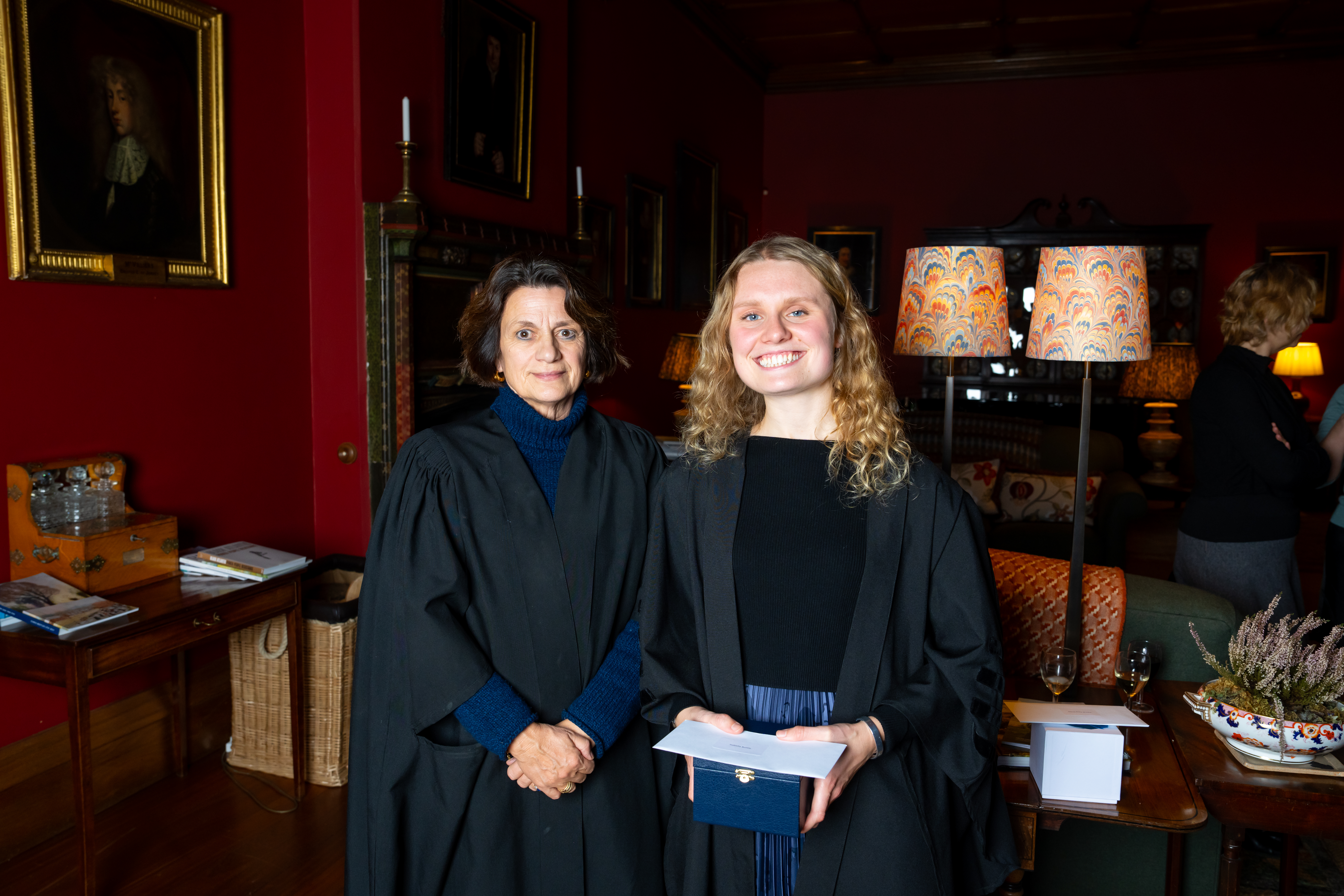 Isabella Bottle and Dr Sylvana Tomaselli at the Larmor Awards 2024 ceremony