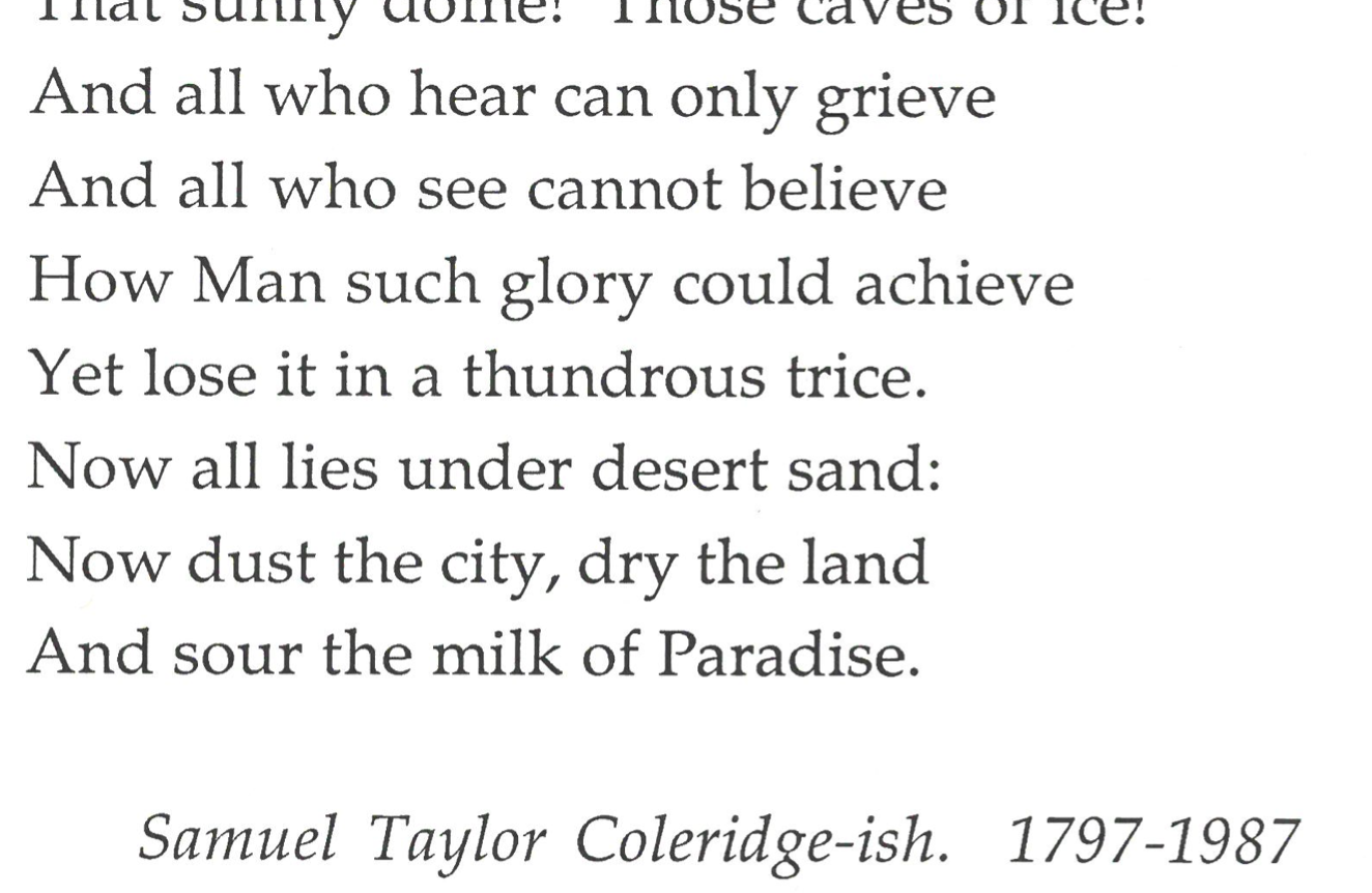 Coleridge-ish