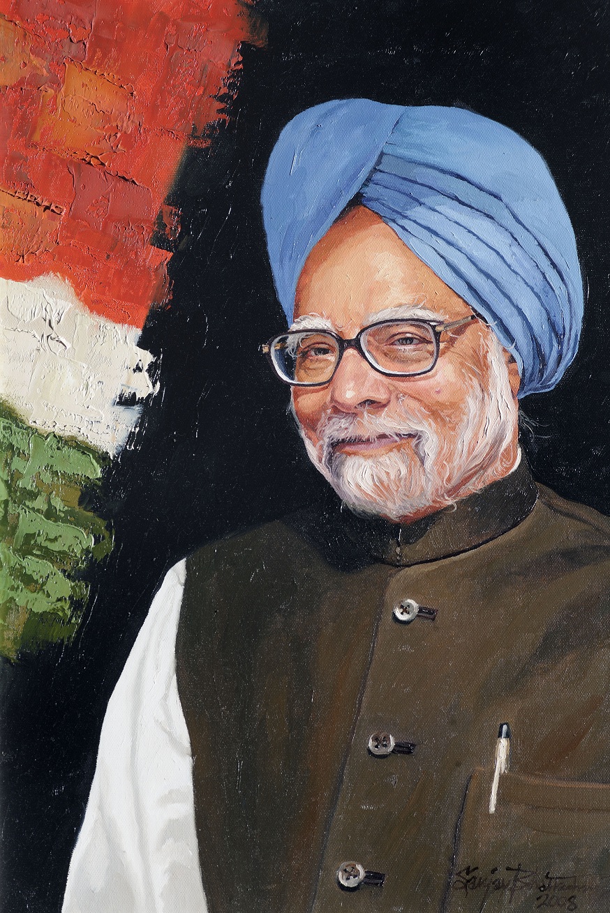 College portrait of Manmahan Singh in Hall
