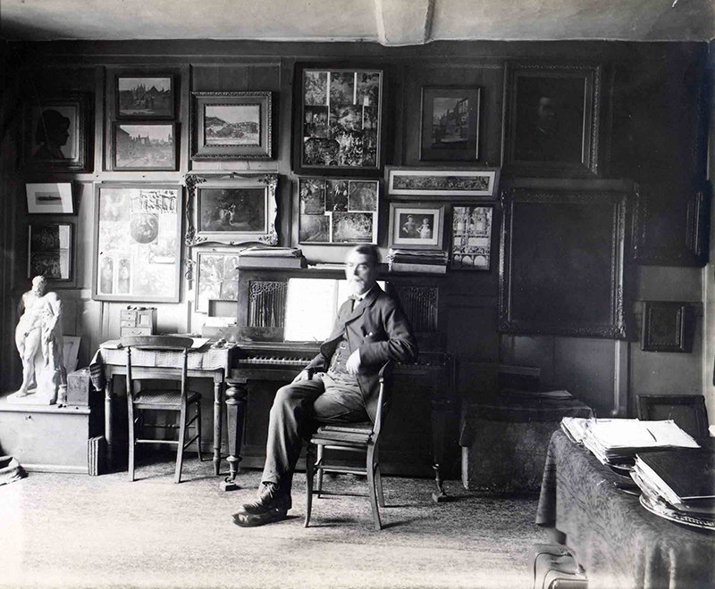 Samuel Butler at his piano