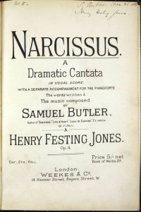Narcissus, first edition, inscribed 1888