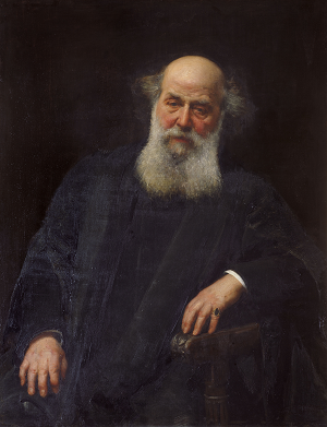 Portrait of James Joseph Sylvester as an old man