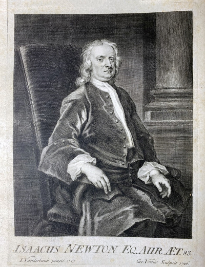 Engraving of Sir Isaac Newton