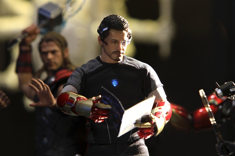 Tony Stark on the set of Ironman