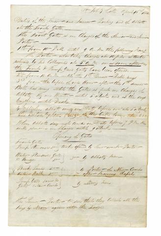 Junior Dean's register, 1832