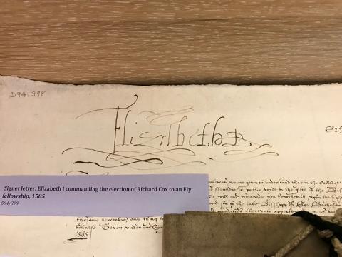 Elizabeth I's signet letter