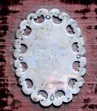 Silver plaque