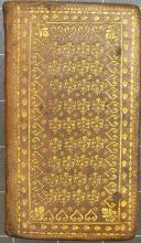 Gold-tooled calfskin binding