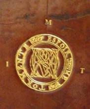 Medallion and initials