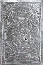 Panel showing the Virgin of the Apocalypse