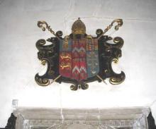 John Williams's arms in the Upper Library